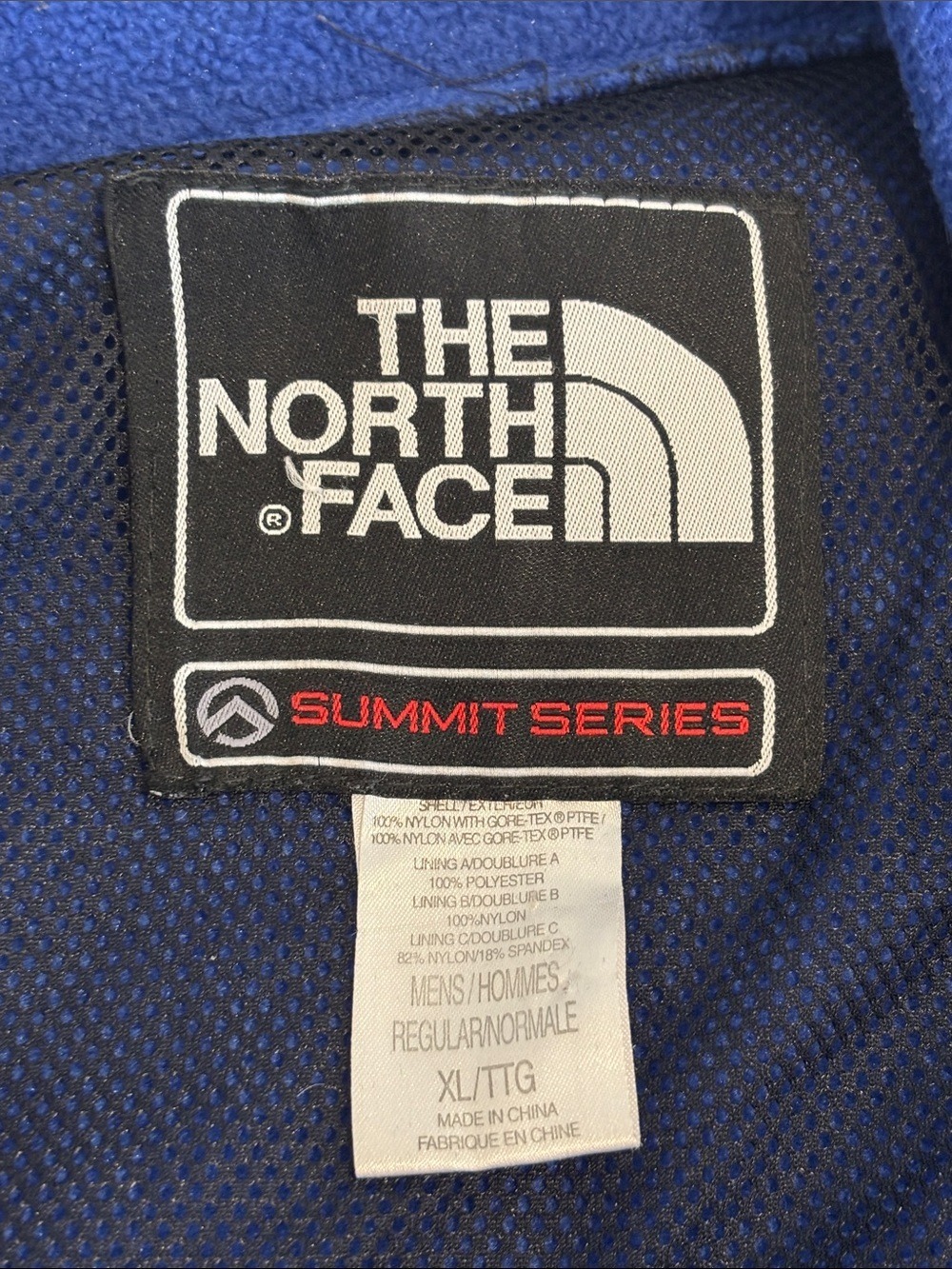 The North Face men’s Summit Series Blue Full-Zip Fleece Jacket size XL - Picture 6 of 12